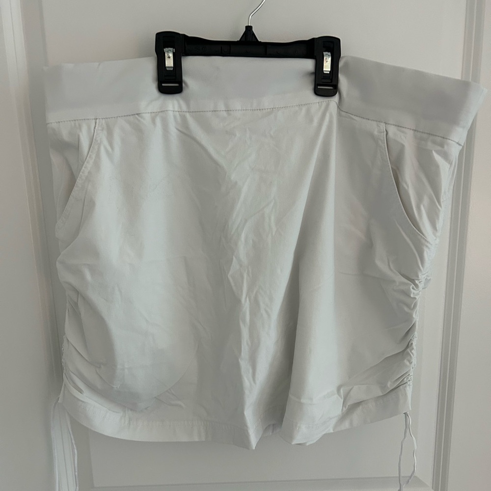 Columbia White Drawstring Skort